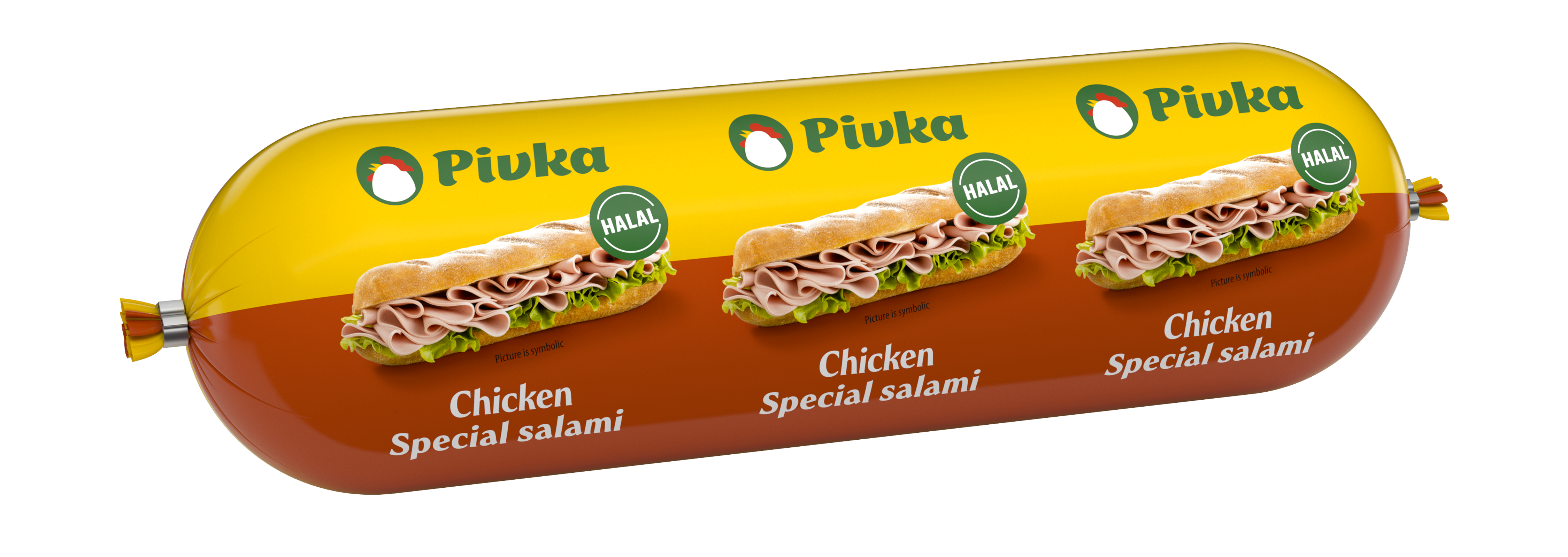 Pivka Salami poulet spécial 800g Halal